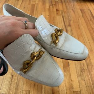 Tory Burch loafers white